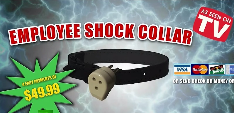 Company Introduces Worker Shock Collars To Keep Them In Line! Fun For
